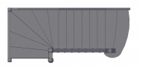 Лестница Т 1270х3070