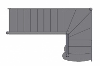 Лестница К 1500х2850